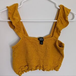 Mustard crop top